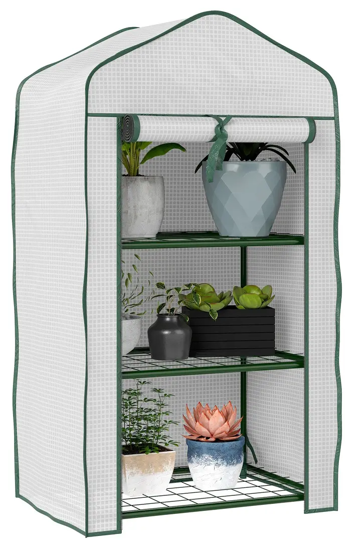 Mini-sera Outsunny 84H-069V01WT 59x39x127 (White)