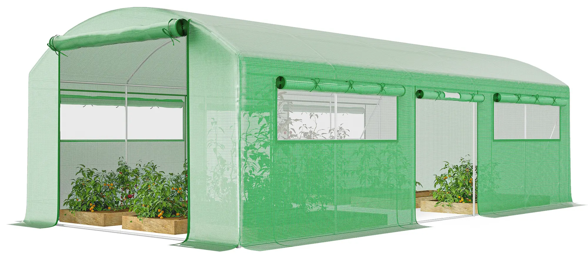 Садовая теплица Outsunny 84H-219V02GN 6x3x2 (Green) - 2
