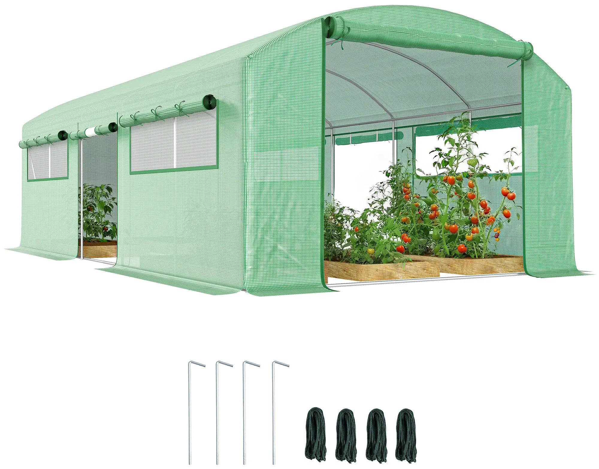Садовая теплица Outsunny 84H-219V02GN 6x3x2 (Green) - 5
