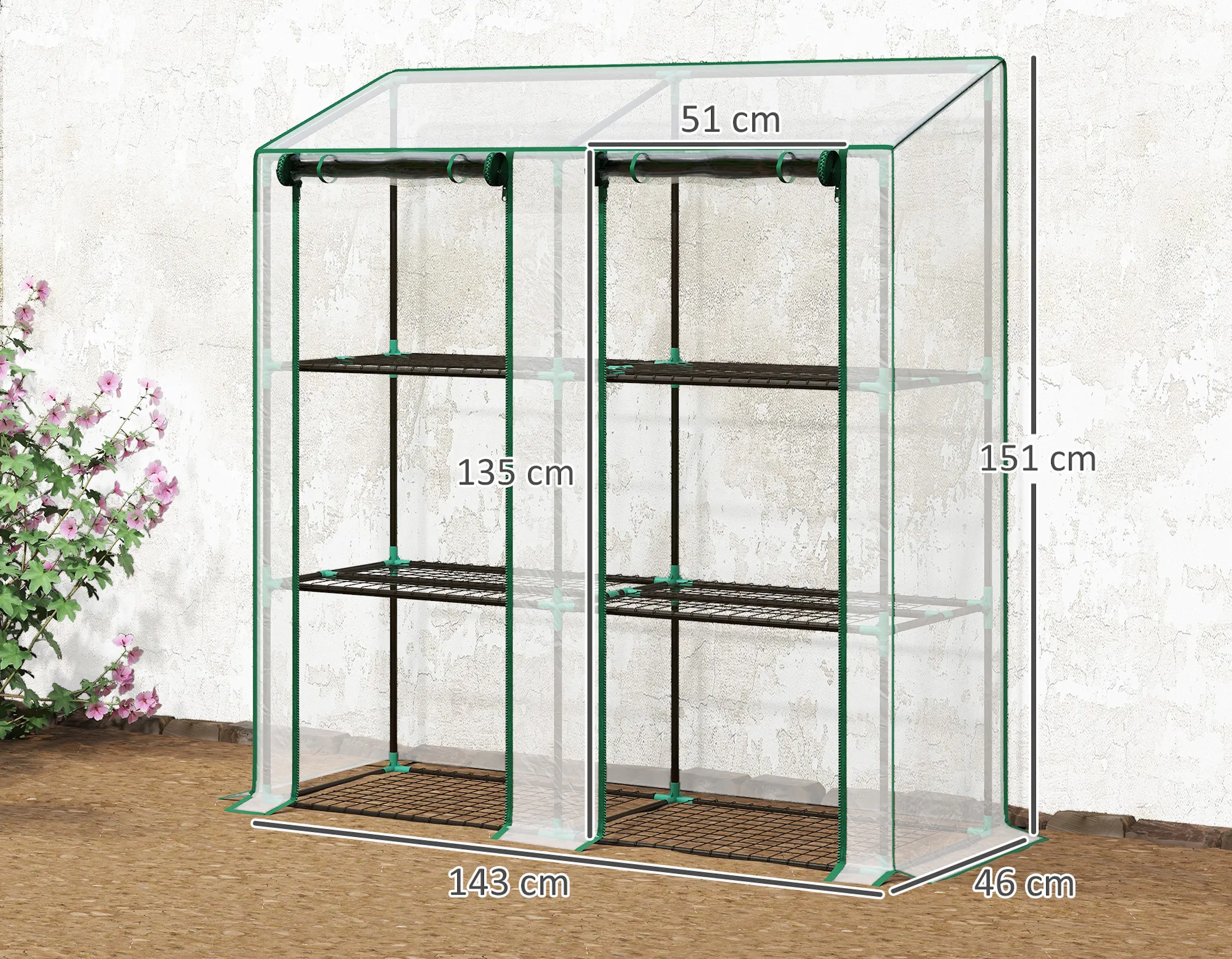 Теплица Outsunny 84H-065V00CR (Transparent) - 5