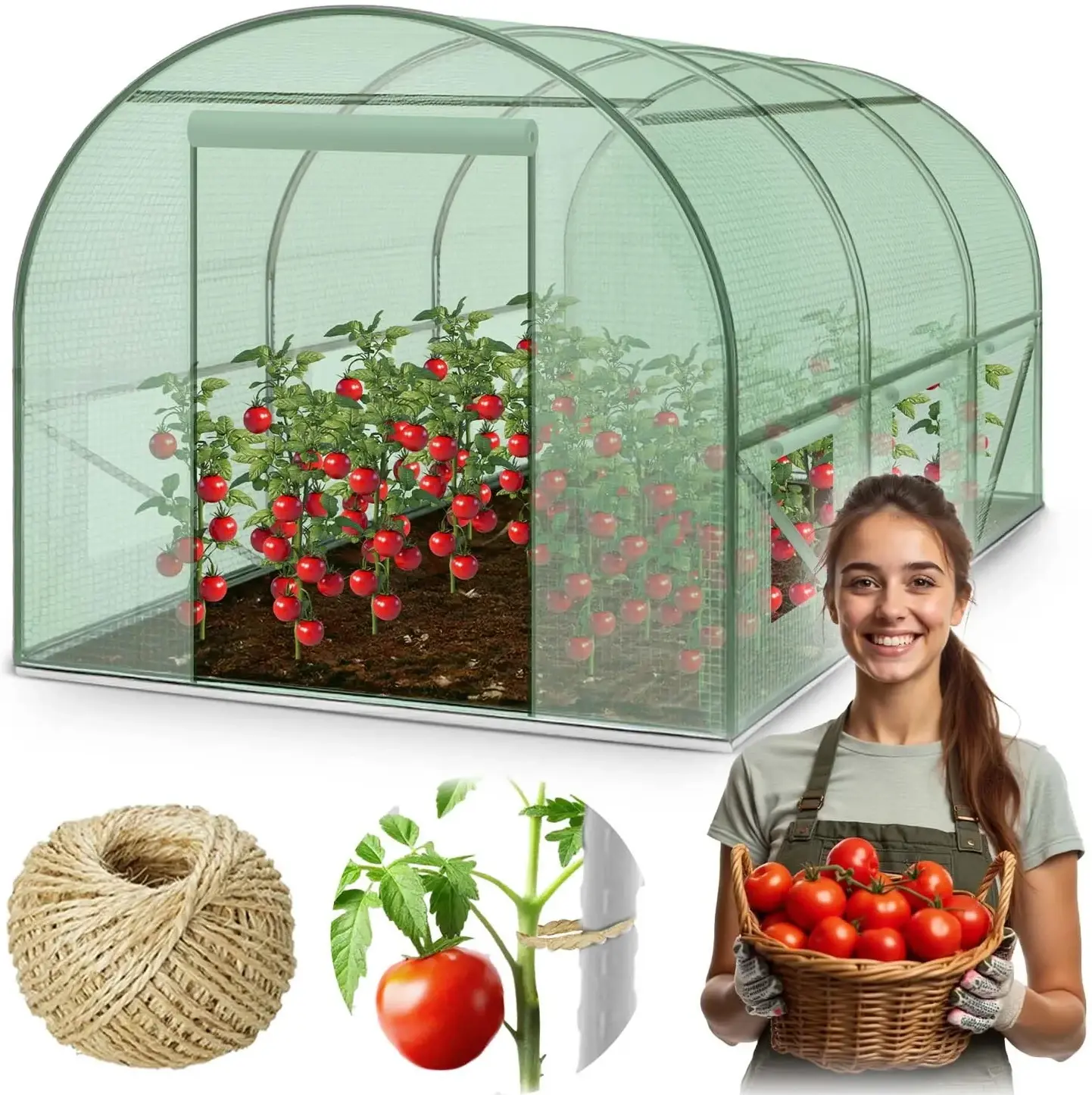 Садовая теплица Plonos 4914-B (Green) - 3