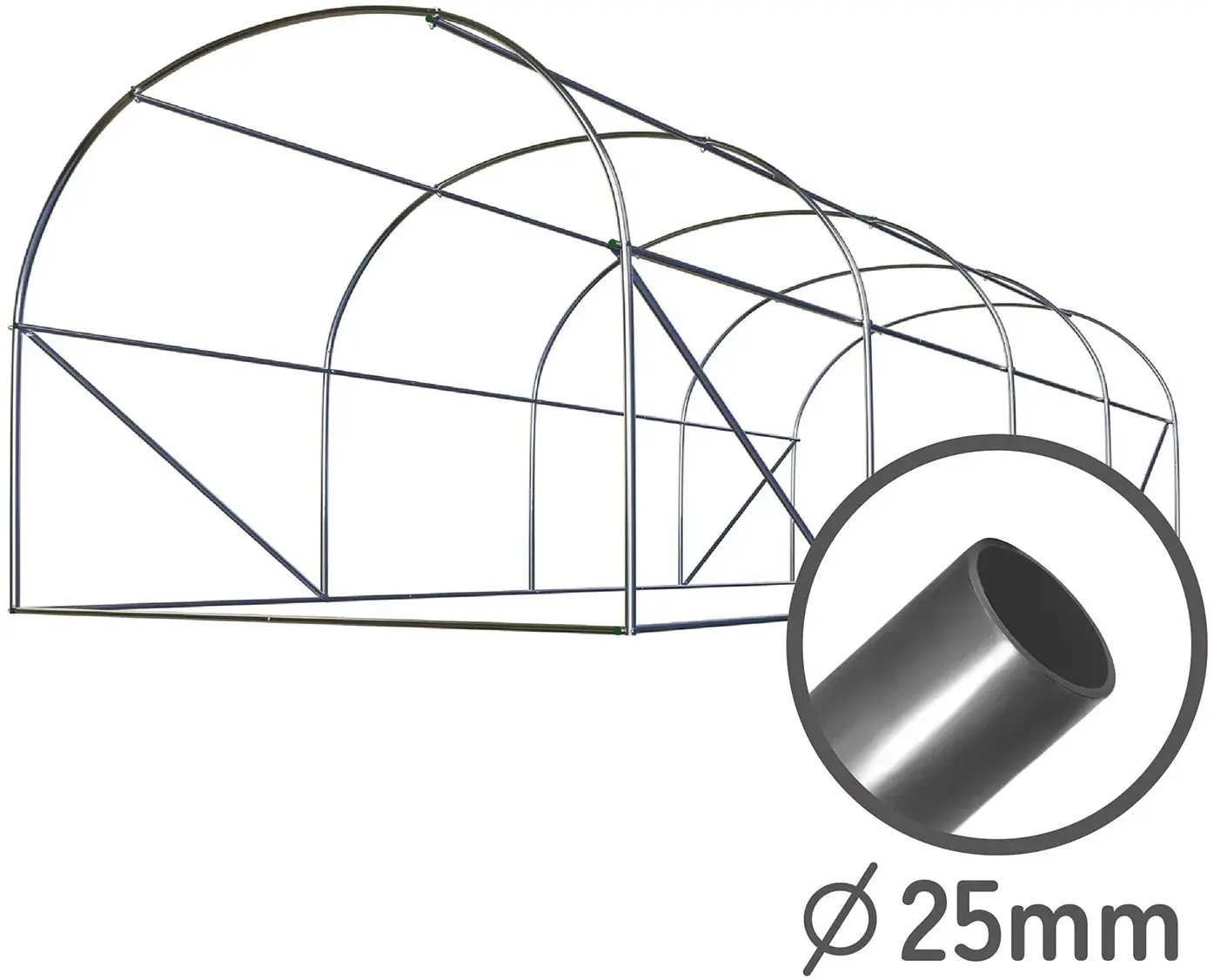 Садовая теплица Plonos 4915-B (Green) - 3