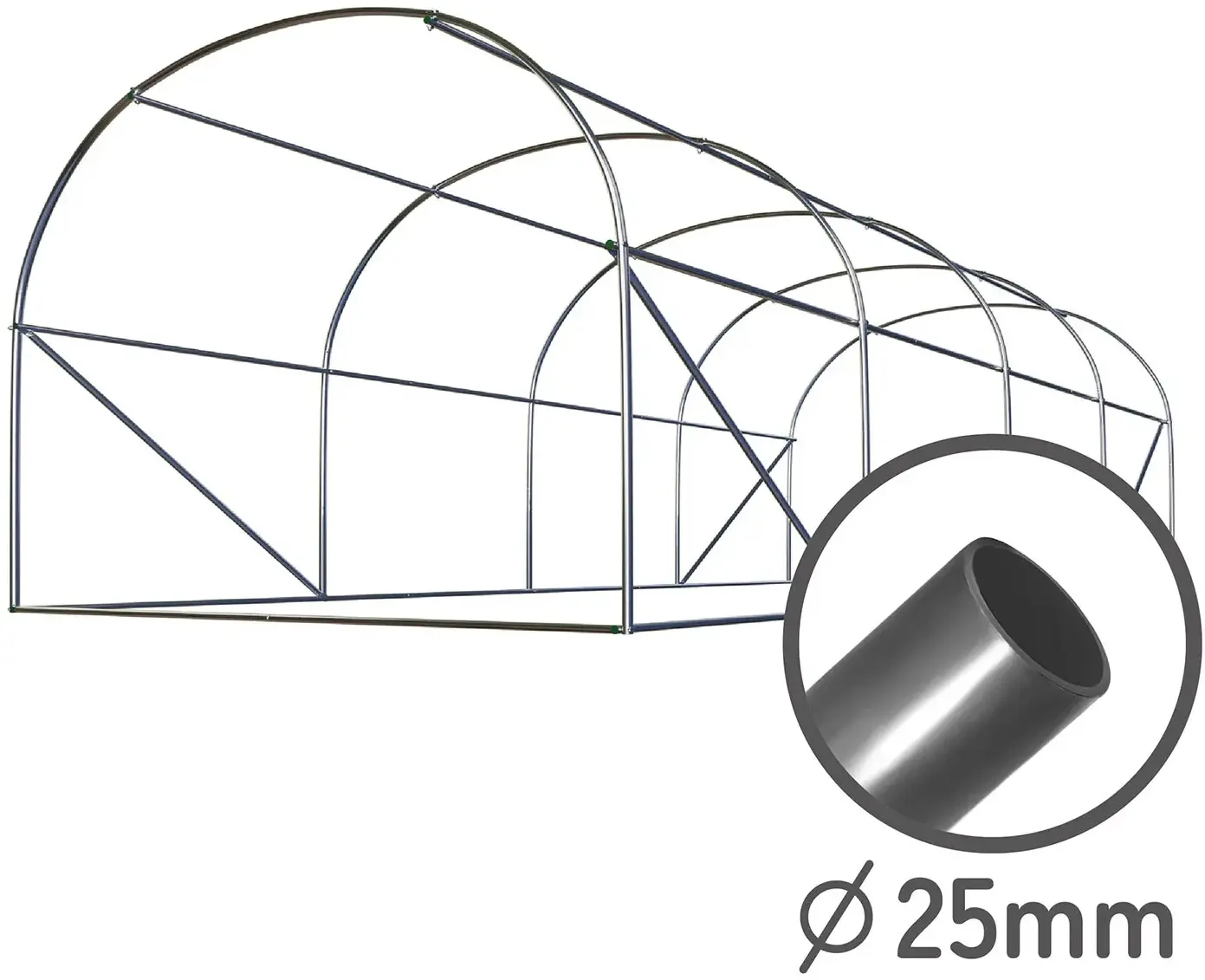 Садовая теплица Plonos 4916-B (Green) - 3