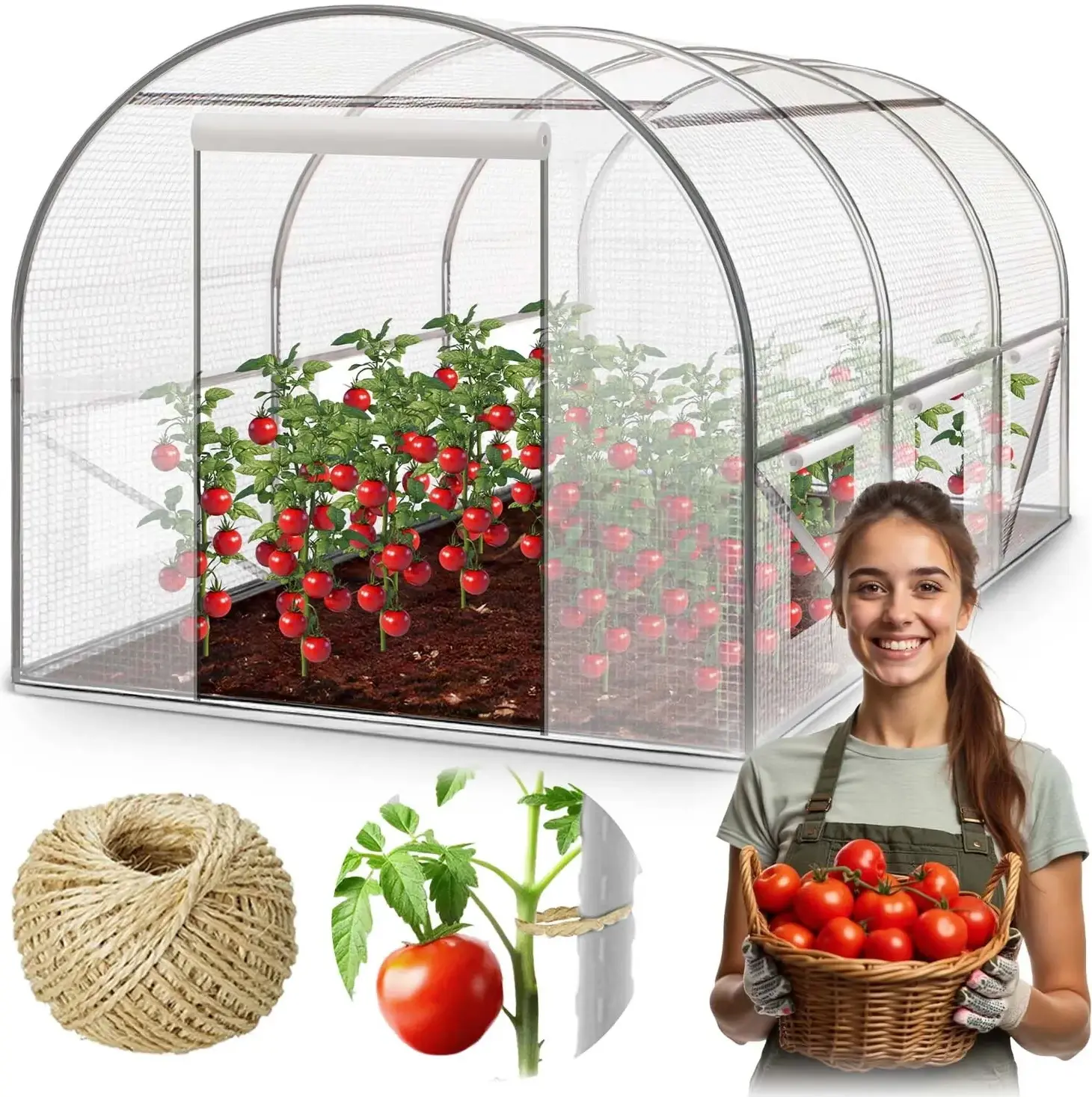 Садовая теплица Plonos 4971-B (White) - 6