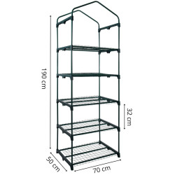 Mini-sera Springos GT0007 70x50x190 (Green) Thumb