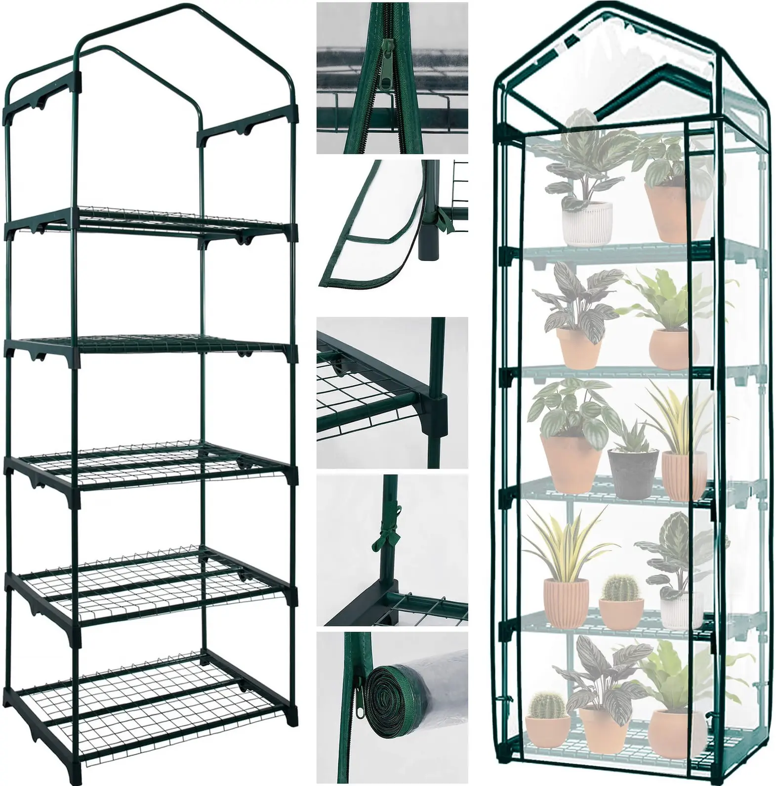 Mini-sera Springos GT0007 70x50x190 (Green) - 3