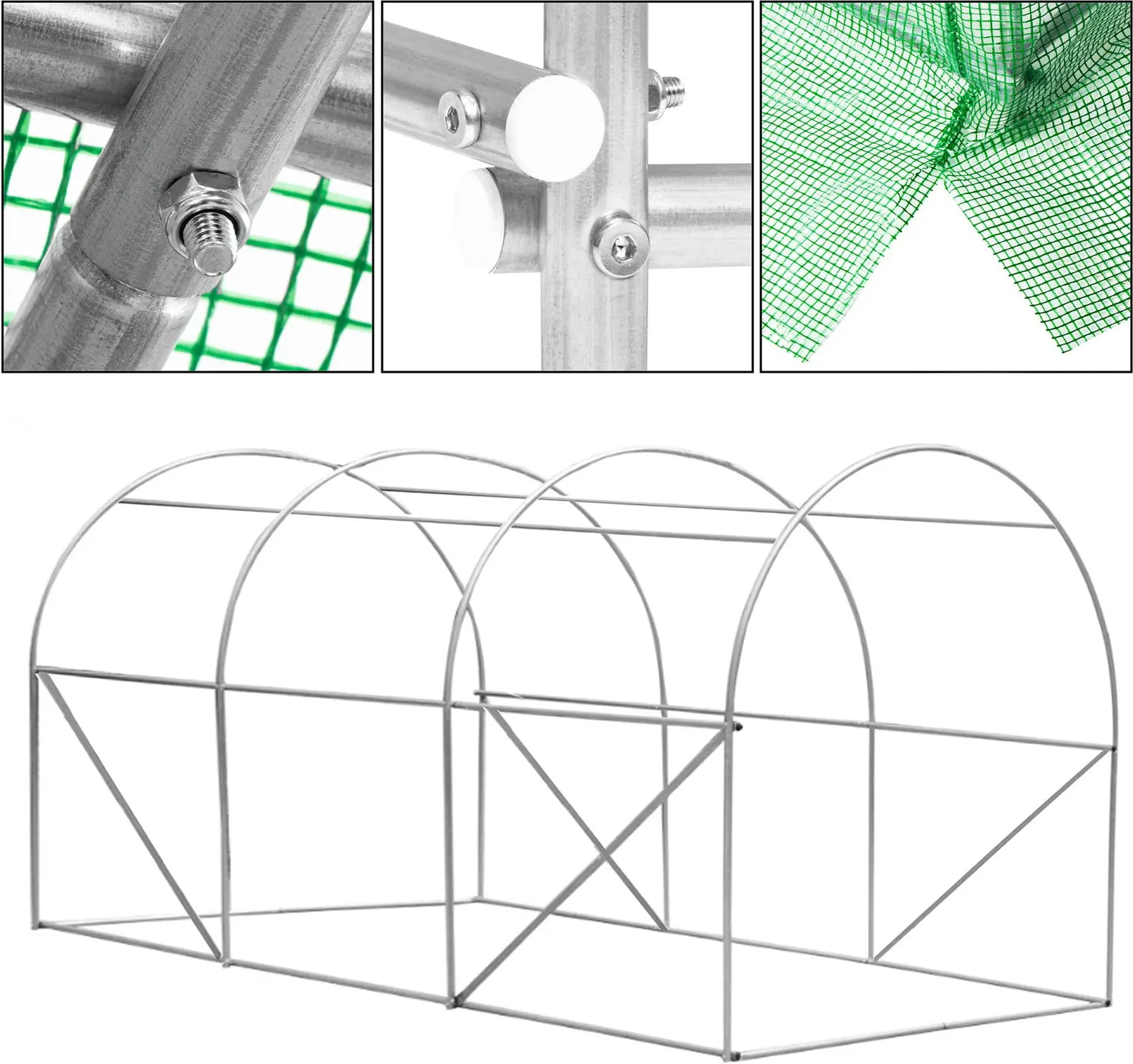 Садовая теплица Springos GT0002 3x2x2m (Green) - 3