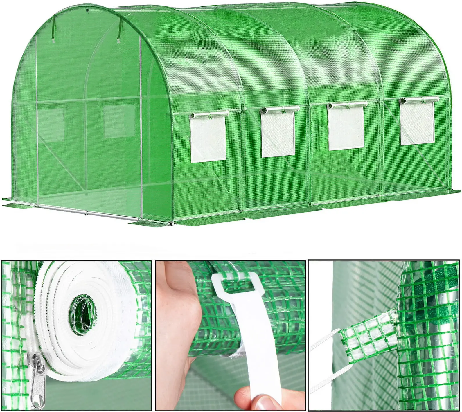 Sera de gradina Springos GT0004 4.5x2x2m (Green) - 2