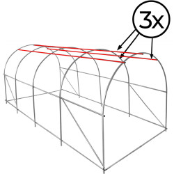 Sera de gradina Springos GT0004 4.5x2x2m (Green) Thumb