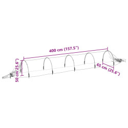 Set mini-sere VidaXL 3281495 65x400x50 2pcs (White) Thumb