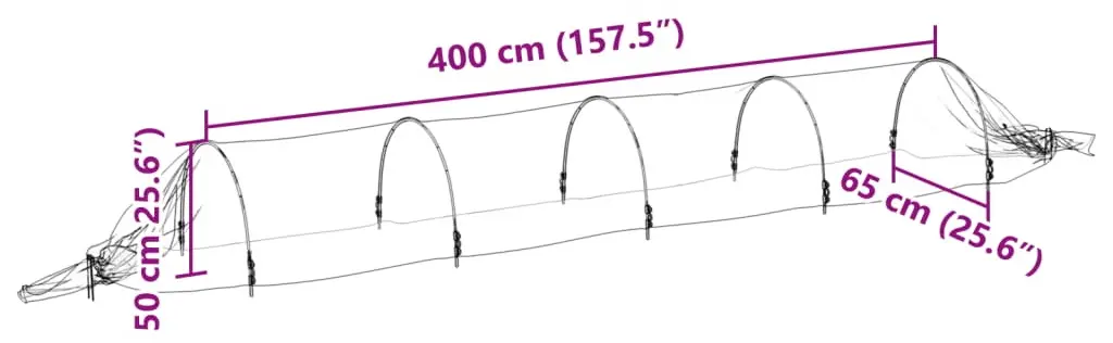 Set mini-sere VidaXL 3281495 65x400x50 2pcs (White) - 7