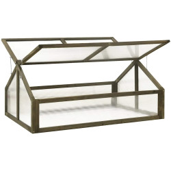 Mini-sera VidaXL 316416 114x80x50 (Grey) Thumb