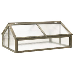 Mini-sera VidaXL 316416 114x80x50 (Grey)