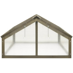 Mini-sera VidaXL 316416 114x80x50 (Grey) Thumb