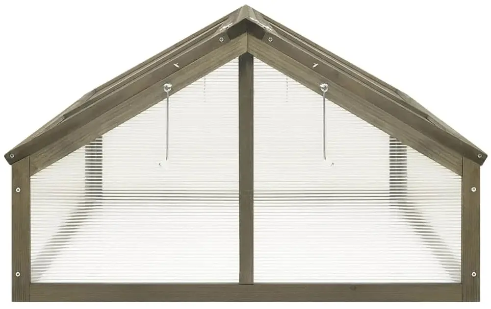 Mini-sera VidaXL 316416 114x80x50 (Grey) - 4