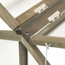 Mini-sera VidaXL 316416 114x80x50 (Grey) Thumb