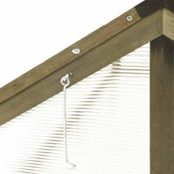Mini-sera VidaXL 316416 114x80x50 (Grey) Thumb