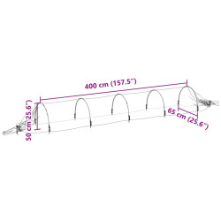 Mini-sera VidaXL 4009279 65x400x50 (White) Thumb