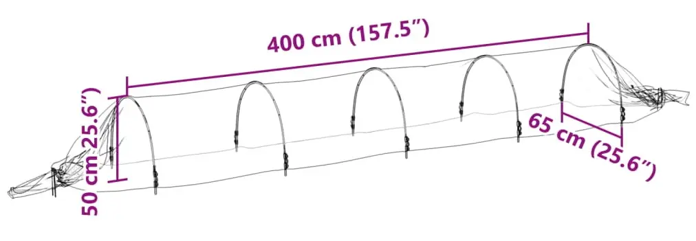 Mini-sera VidaXL 4009279 65x400x50 (White) - 5