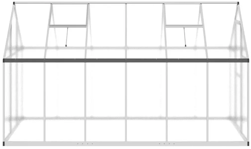 Sera de gradina VidaXL 3266326 334x169x195 (Silver) - 3