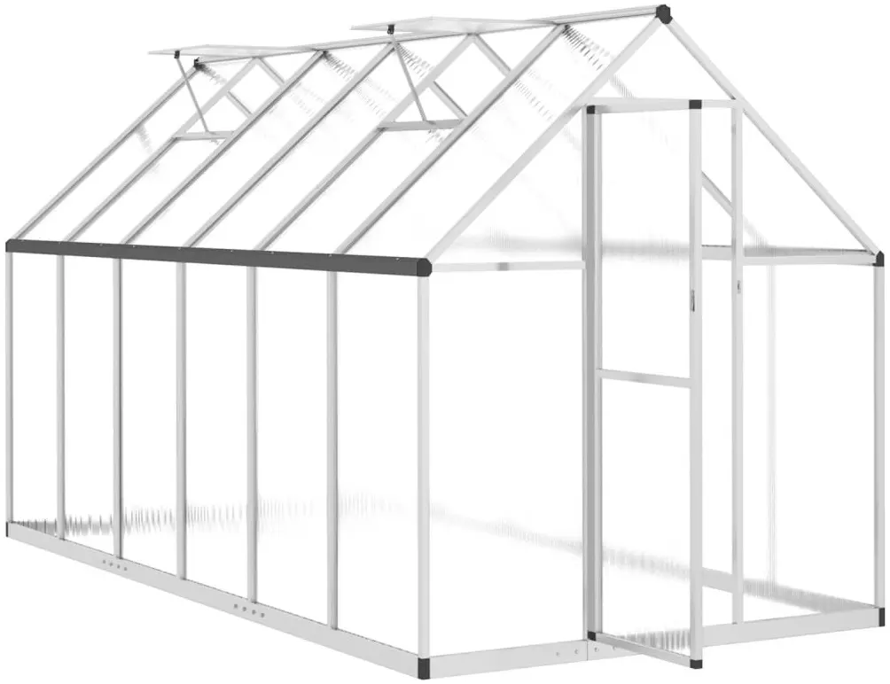 Sera de gradina VidaXL 3266326 334x169x195 (Silver) - 5