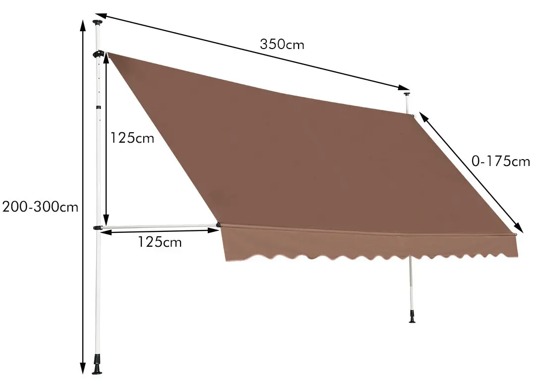 Copertina Costway NP11536CF (Brown) - 3