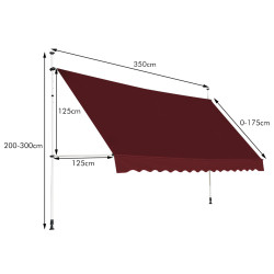 Copertina Costway NP11536WN (Bordeaux) Thumb