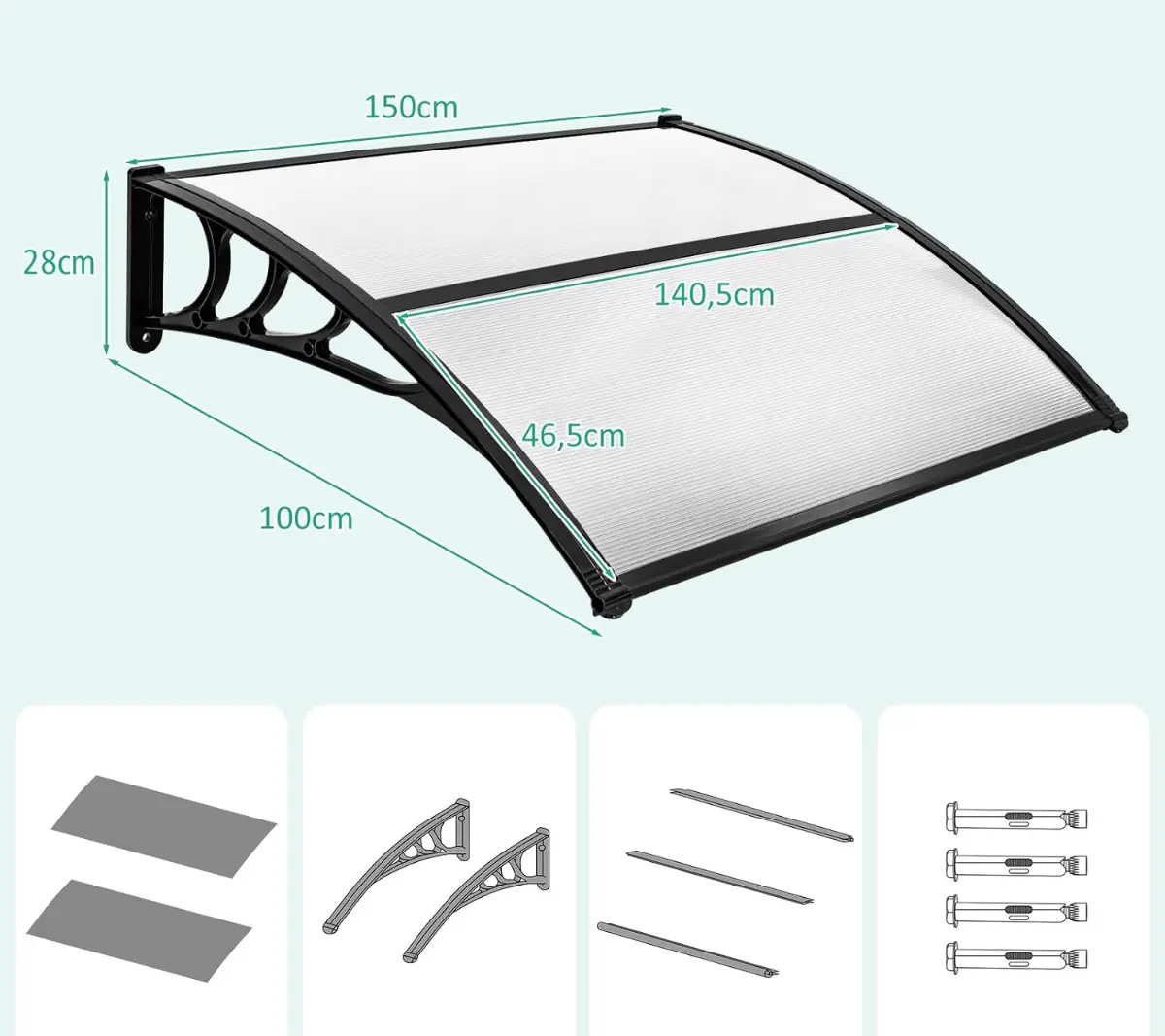 Маркиза Costway NP11814GR (Grey) - 2