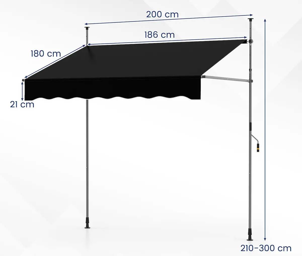 Copertina Costway NP12432BK (Black) - 2