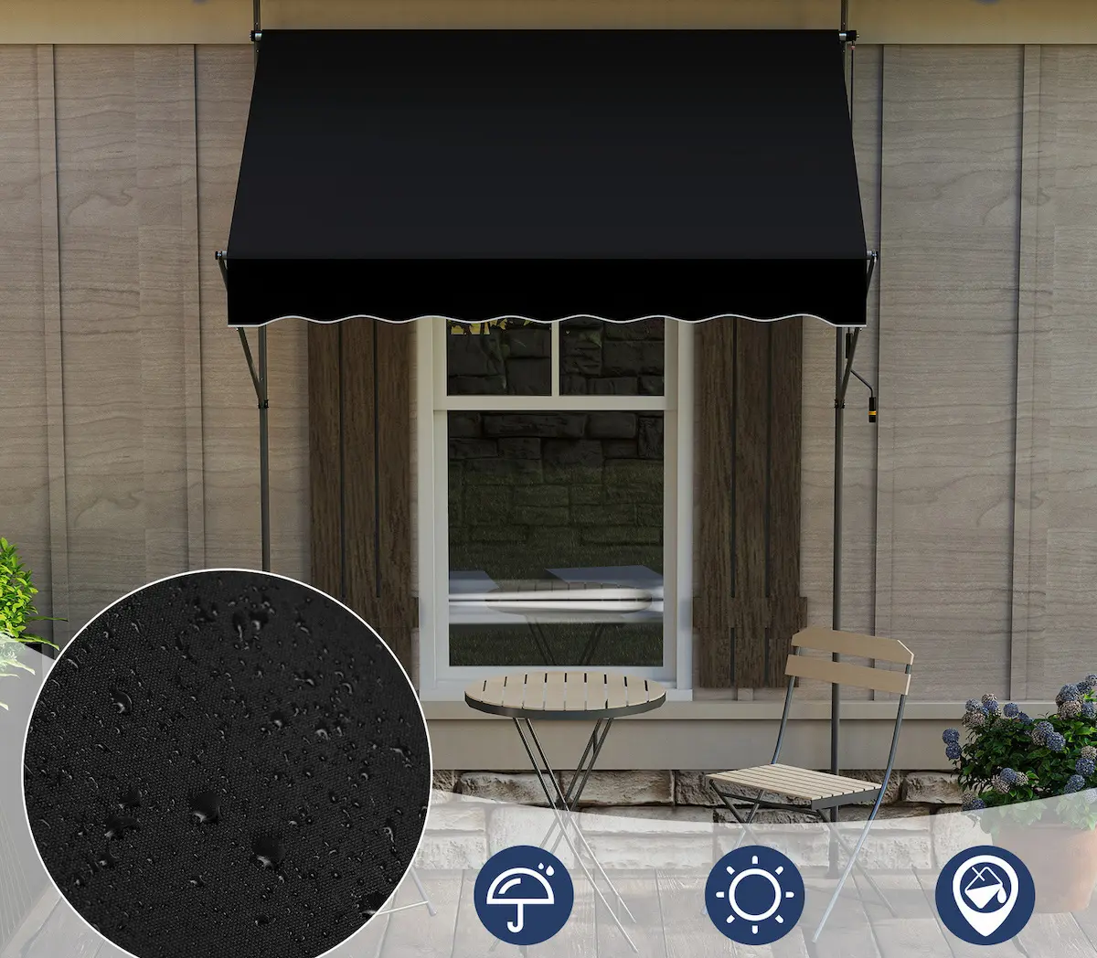 Copertina Costway NP12432BK (Black) - 3