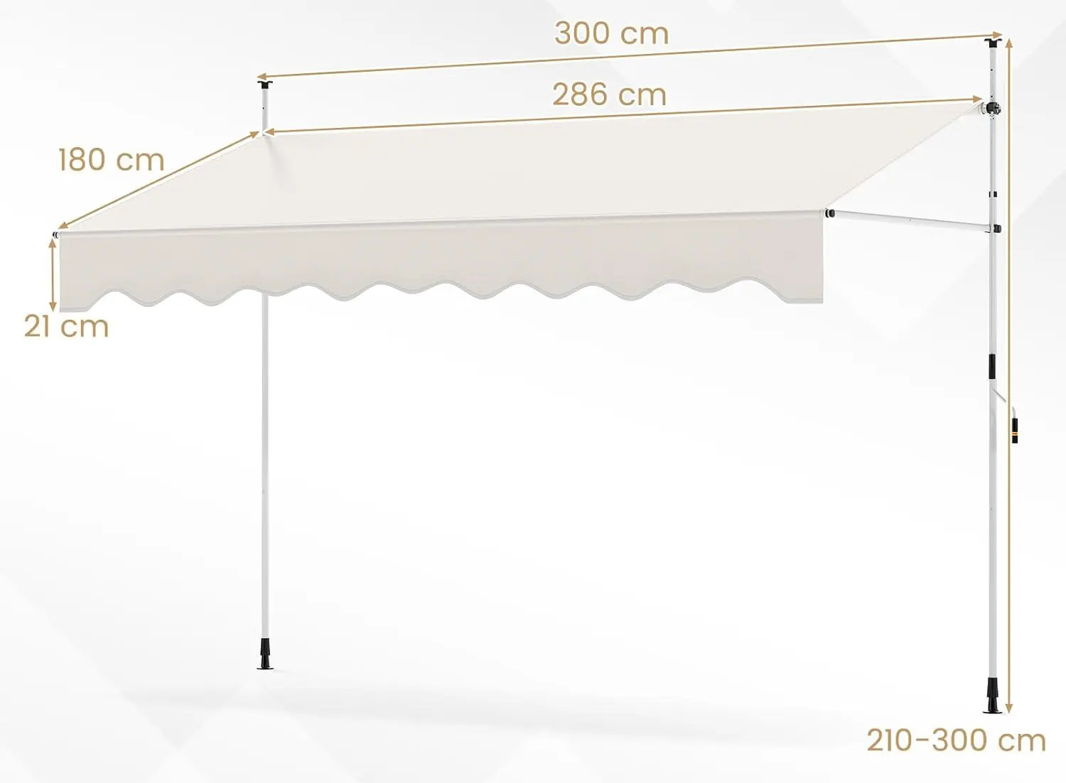 Copertina Costway NP12434WH (White) - 2