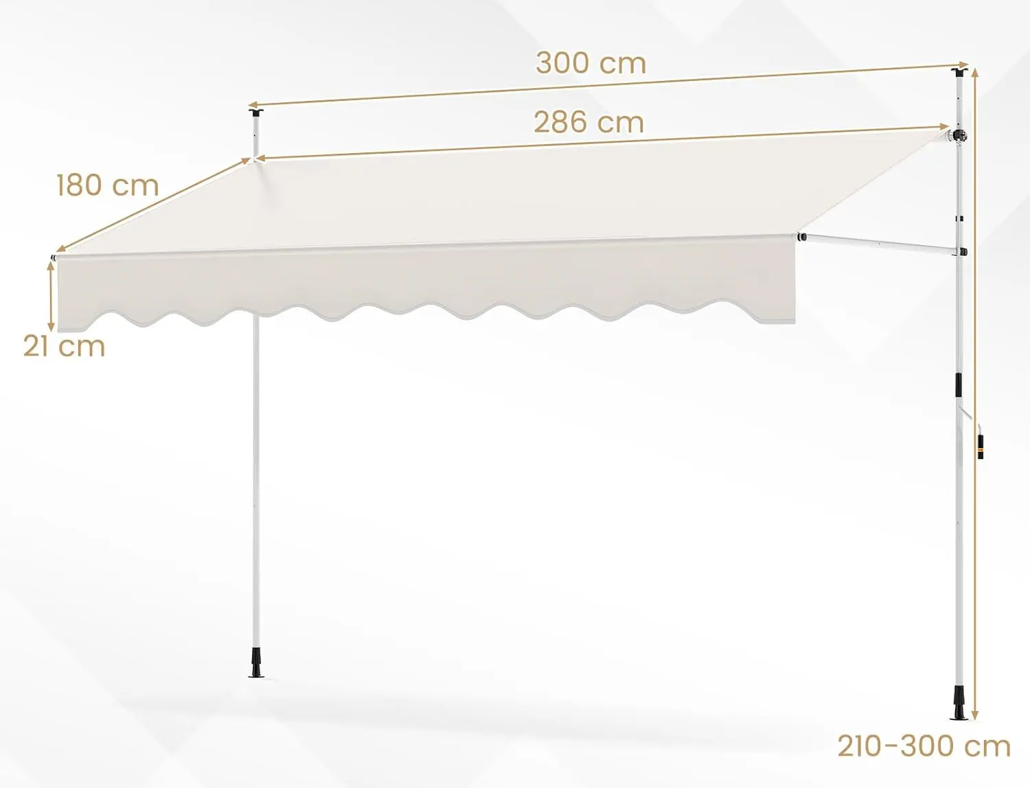 Copertina Costway NP12435WH (White) - 2