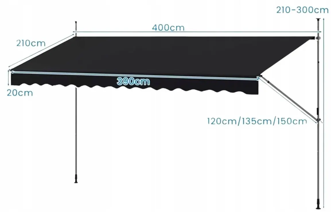 Copertina Costway NP12438BK (Black) - 2