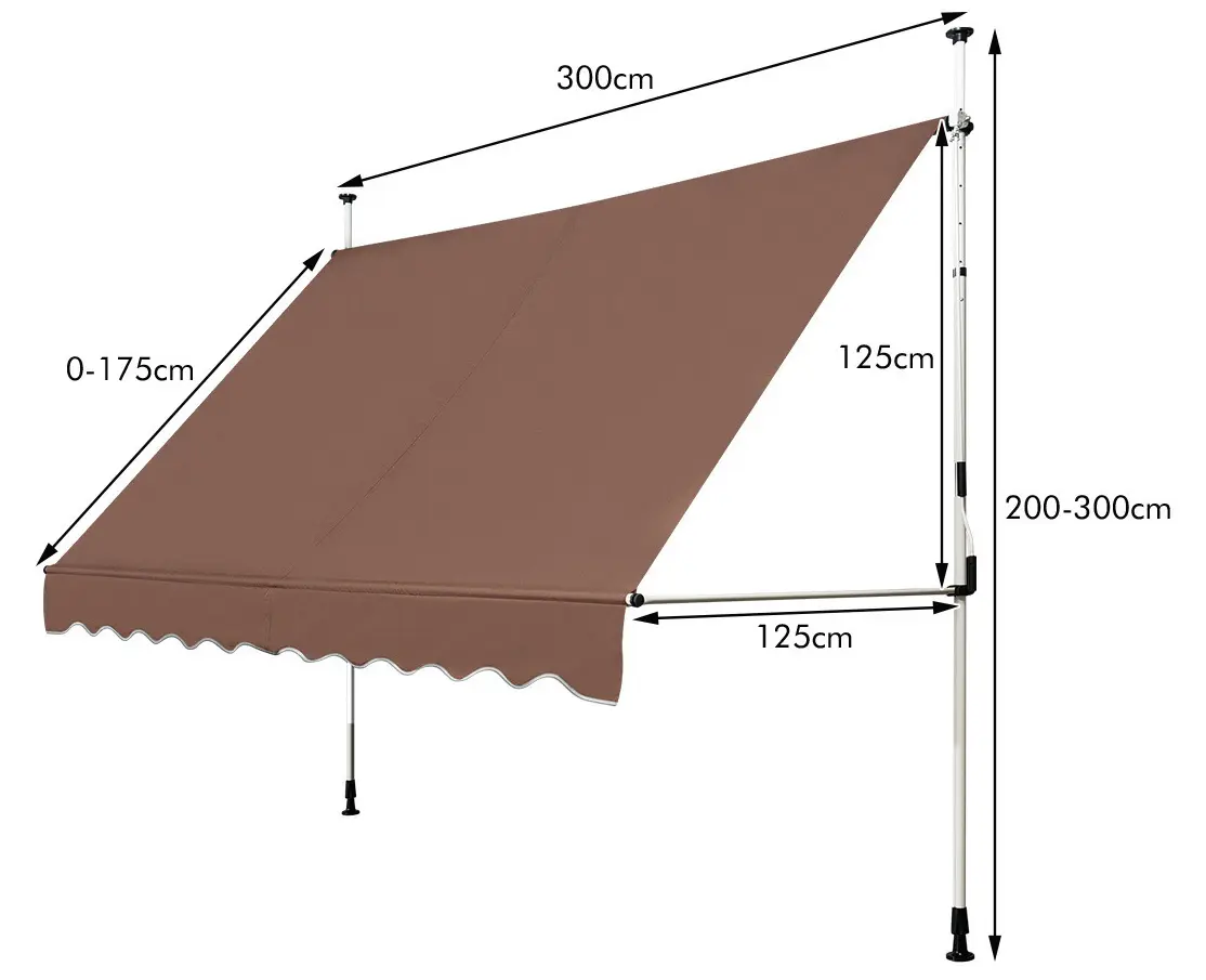 Copertina Costway OP70316CF (Brown) - 4