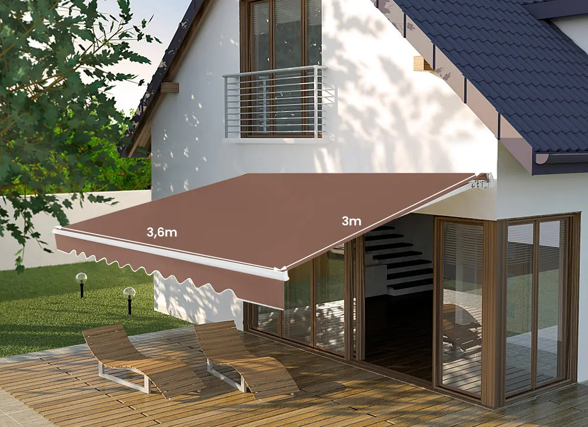 Copertina retractabila Costway NP11202CF (Bordeaux) - 2