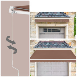 Маркиза выдвижная Costway NP11203CF (Brown) Thumb