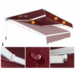 Copertina retractabila Costway OP70367WN (Red) Thumb