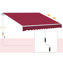 Copertina retractabila Costway OP70368WN (Purple) Thumb