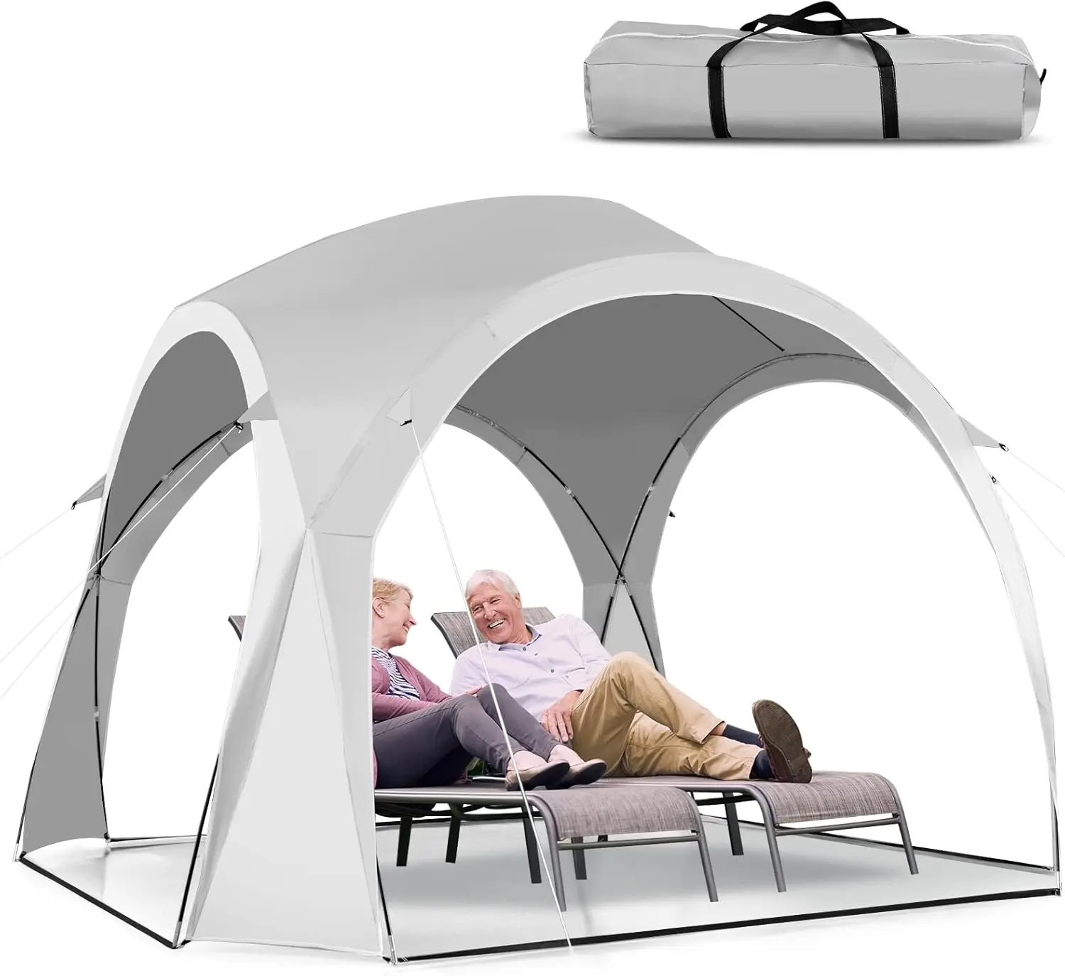 Pavilion de gradina Costway GP11658WH (White) - 3