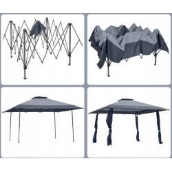 Садовый павильон Costway NP11699GR (Grey) Thumb