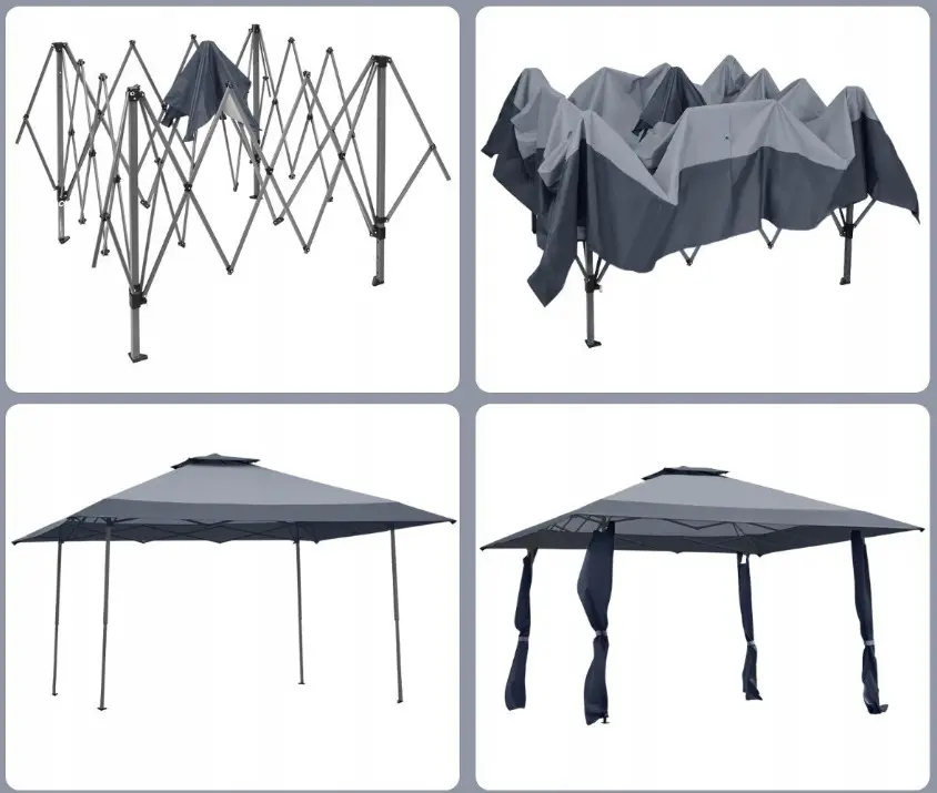 Садовый павильон Costway NP11699GR (Grey) - 2