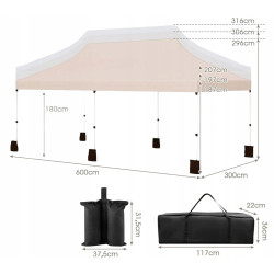 Садовый павильон Costway NP12122BE (Beige) Thumb