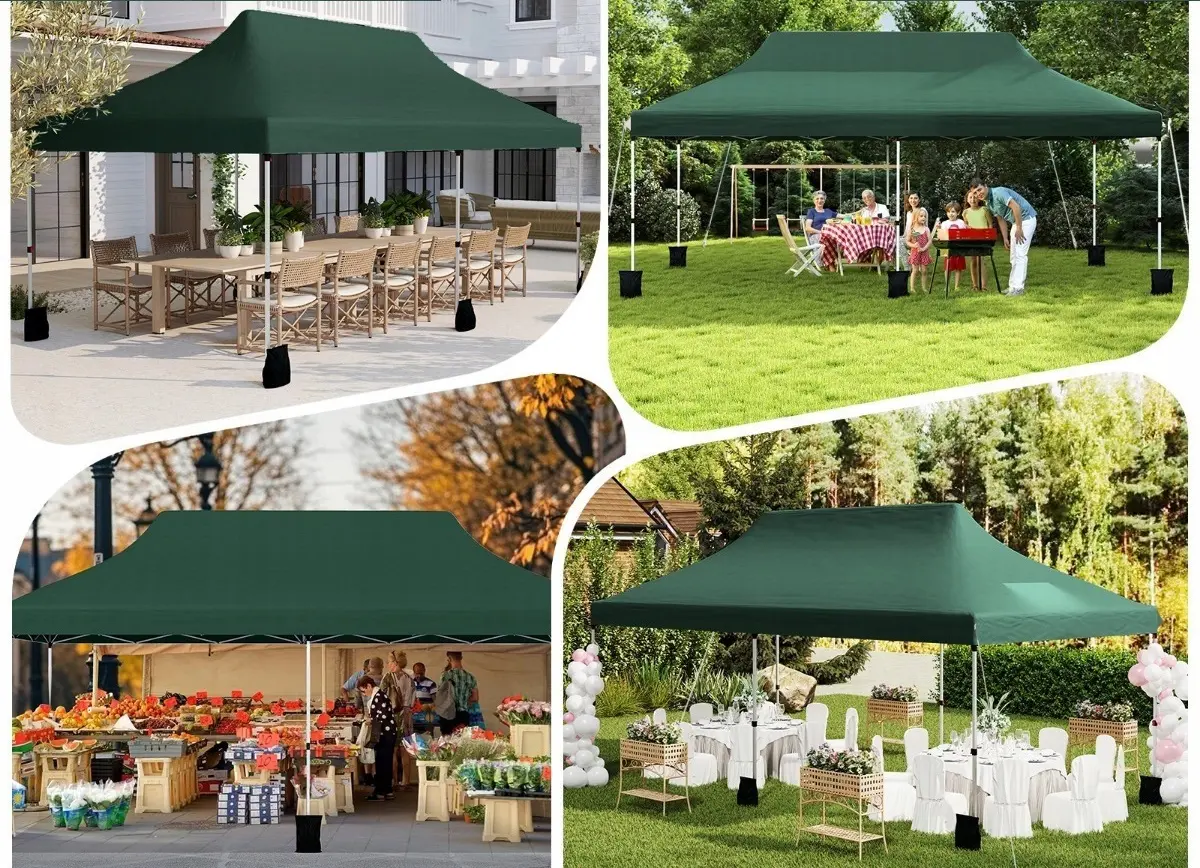 Pavilion de gradina Costway NP12122GN (Green) - 3