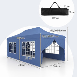 Садовый павильон Costway NP12123BL (Blue) Thumb