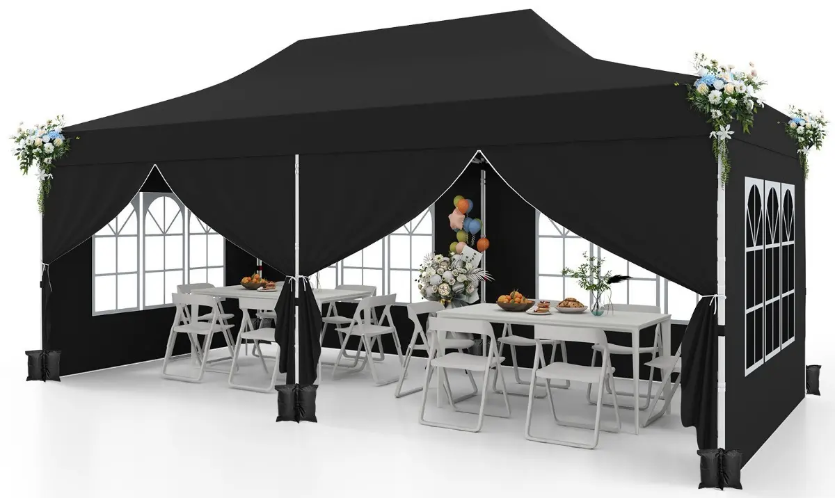 Садовый павильон Costway NP12123DK (Black) - 2