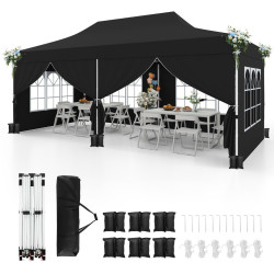 Садовый павильон Costway NP12123DK (Black) Thumb