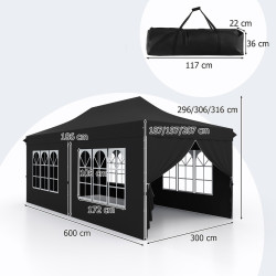 Садовый павильон Costway NP12123DK (Black) Thumb