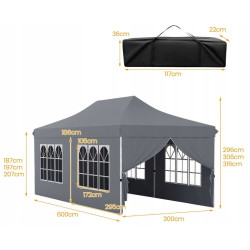 Садовый павильон Costway NP12123GR (Grey) Thumb