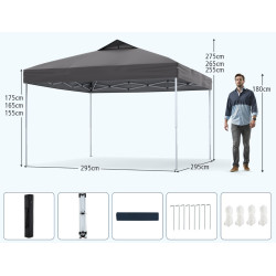 Садовый павильон Costway NP12377GR (Brown) Thumb