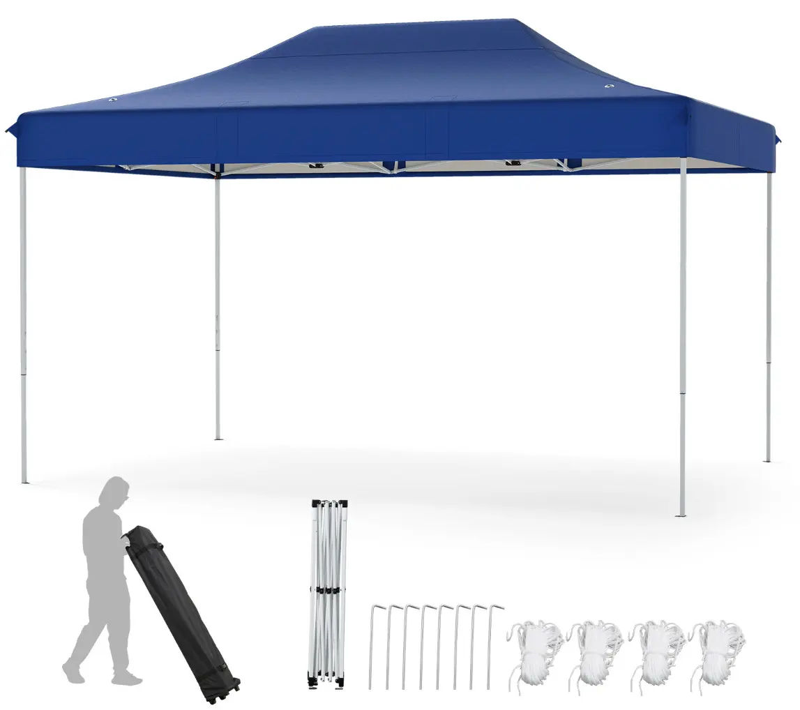 Садовый павильон Costway NP12380NY 3x4.5 (Blue) - 2